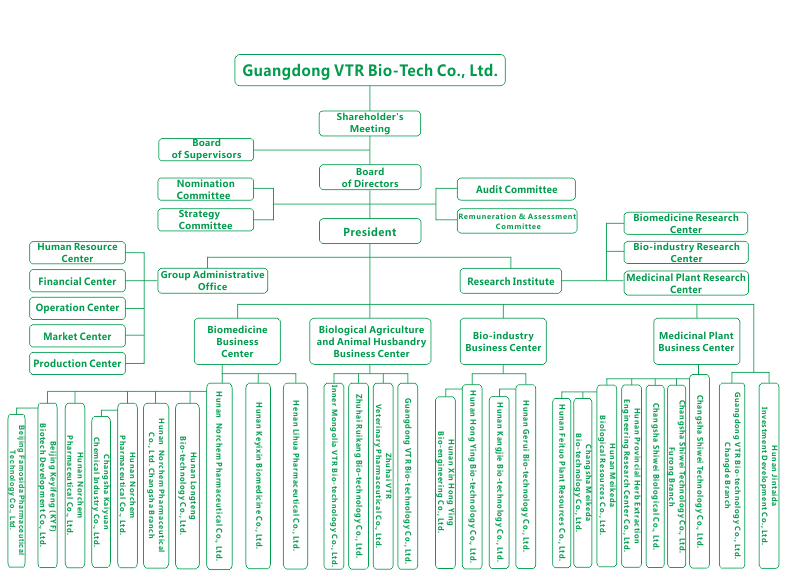 Biotech Organizational Chart